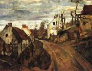 Paul Cezanne Village Road oil on canvas